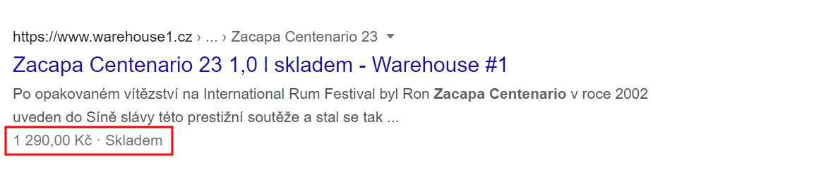 Strukturovaná data Warehouse #1
